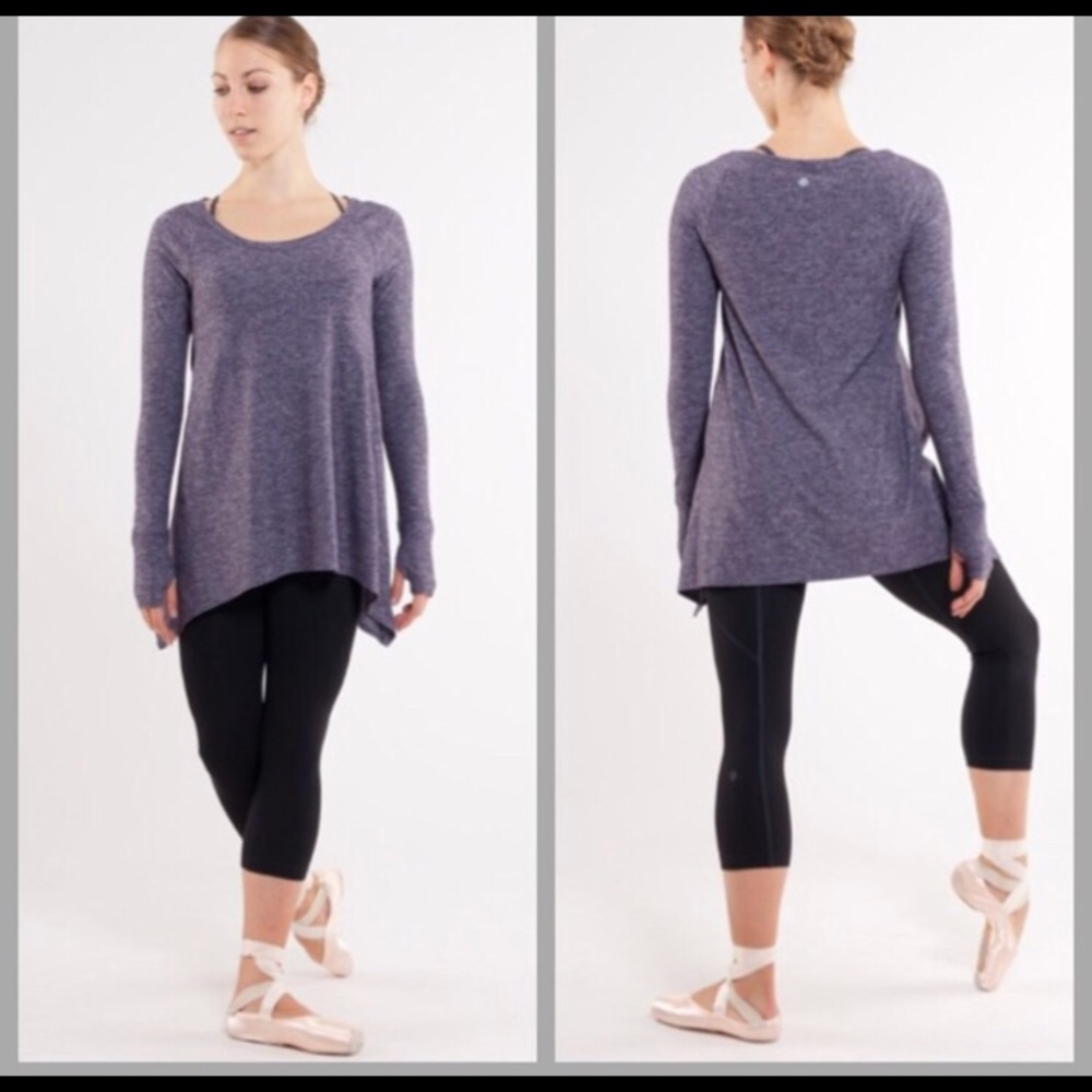 lululemon Rehearsal LS - Heathered Black Swan